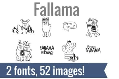 Fallama Dingbats by Illustration Ink — Dingbats Font — thumbnail 1