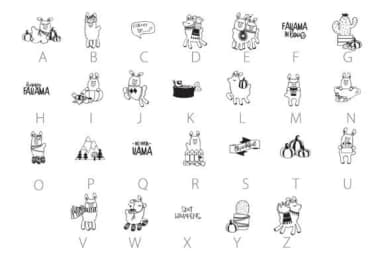 Fallama Dingbats by Illustration Ink — Dingbats Font — thumbnail 3