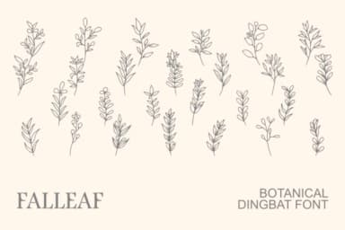 Falleaf by Intype Studio — Dingbats Font — thumbnail 1