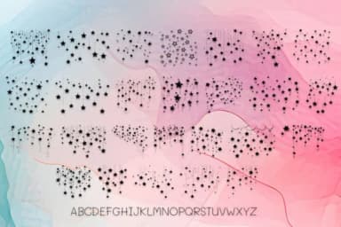 Falling Stars by MOMAT THIRTYONE — Dingbats Font — thumbnail 2