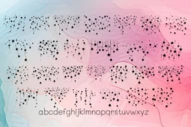 Falling Stars by MOMAT THIRTYONE — Dingbats Font — thumbnail 3