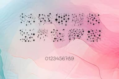 Falling Stars by MOMAT THIRTYONE — Dingbats Font — thumbnail 4