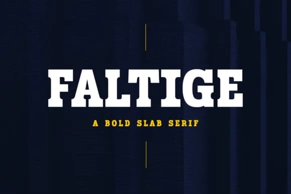 Faltige by Typia Nesia — Slab Serif Font