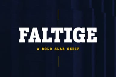 Faltige by Typia Nesia — Slab Serif Font — thumbnail 1