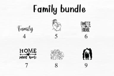 Family Bundle by Nongyao — Dingbats Font — thumbnail 4