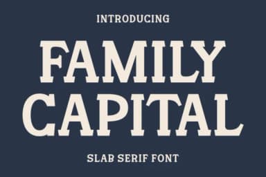 Family Capital by Eightde — Slab Serif Font — thumbnail 1
