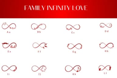 Family Infinity Love by Heartcraft Atelier — Dingbats Font — thumbnail 2