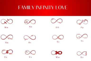 Family Infinity Love by Heartcraft Atelier — Dingbats Font — thumbnail 3