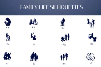 Family Life Silhouettes by Heartcraft Atelier — Dingbats Font — thumbnail 2