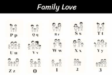 Family Love by Ketsarin — Dingbats Font — thumbnail 3
