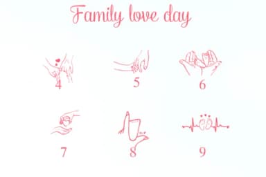 Family Love Day by Nongyao — Dingbats Font — thumbnail 4