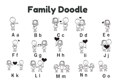 Family Story by Nun Sukhwan — Dingbats Font — thumbnail 6