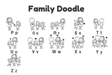 Family Story by Nun Sukhwan — Dingbats Font — thumbnail 7