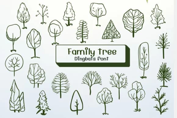 Family Tree by Ketsarin — Dingbats Font