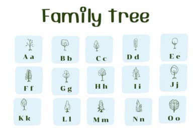 Family Tree by Ketsarin — Dingbats Font — thumbnail 2