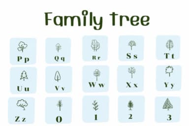 Family Tree by Ketsarin — Dingbats Font — thumbnail 3