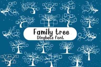 Family Tree by Nongyao — Dingbats Font — thumbnail 1