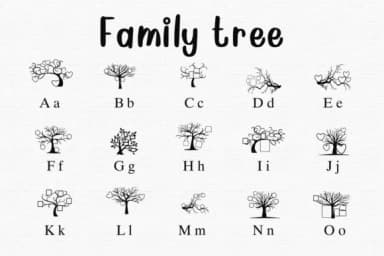 Family Tree by Nongyao — Dingbats Font — thumbnail 2