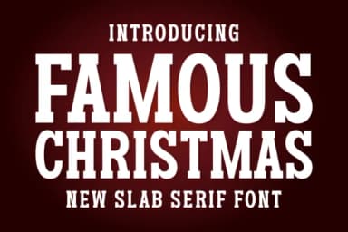 Famous Christmas by Riman (7NTypes) — Slab Serif Font — thumbnail 1