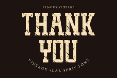 Famous Vintage by Almairatype Studio — Slab Serif Font — thumbnail 6