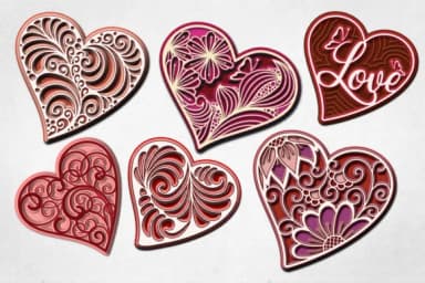 Fancy Hearts by Digital Typeface Studio — Dingbats Font — thumbnail 3