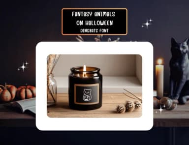Fantasy Animals on Halloween by Distiny4919 — Dingbats Font — thumbnail 7