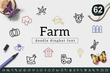 Farm by YandiDesigns — Dingbats Font — thumbnail 1
