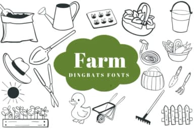 Farm by Suphitchaya — Dingbats Font — thumbnail 1