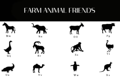 Farm Animal Friends by Heartcraft Atelier — Dingbats Font — thumbnail 3