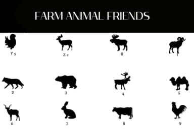 Farm Animal Friends by Heartcraft Atelier — Dingbats Font — thumbnail 4