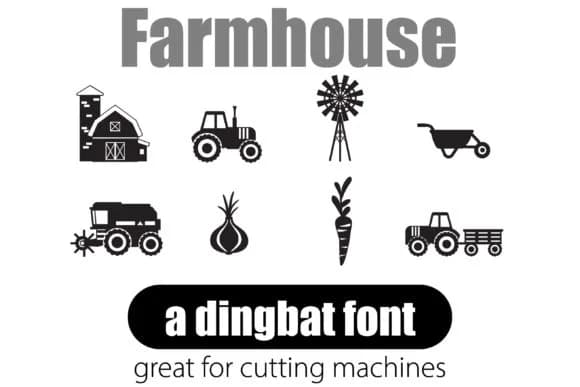 Farmhouse by Illustration Ink — Dingbats Font