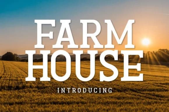 Farmhouse by Fox7 — Slab Serif Font