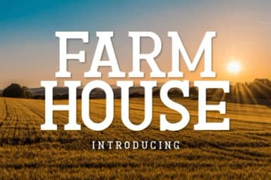 Farmhouse by Fox7 — Slab Serif Font — thumbnail 1