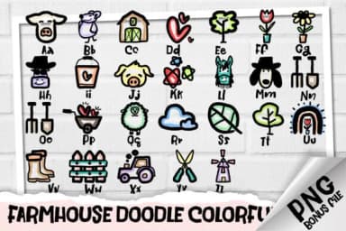 Farmhouse Doodle by Nobu Collections — Dingbats Font — thumbnail 2