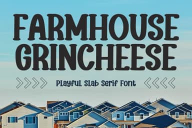 Farmhouse Grincheese by Minimalist Eyes — Slab Serif Font — thumbnail 1