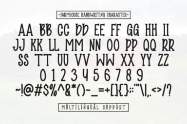 Farmhouse Handwriting by CraftedType Studio — Slab Serif Font — thumbnail 2