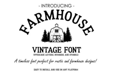 Farmhouse Vintage by TonisArtStudio — Slab Serif Font — thumbnail 1