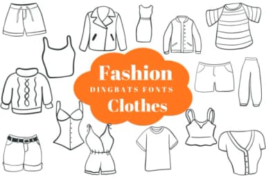 Fashion Clothes by Suphitchaya — Dingbats Font — thumbnail 1
