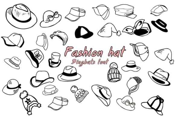 Fashion Hat by Nongyao — Dingbats Font