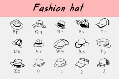 Fashion Hat by Nongyao — Dingbats Font — thumbnail 3