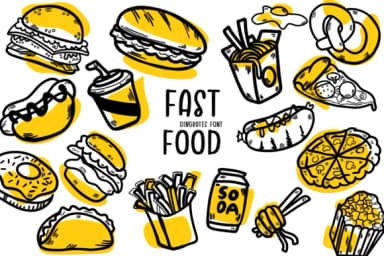 Fast Food by Bee piyanuch — Dingbats Font — thumbnail 1
