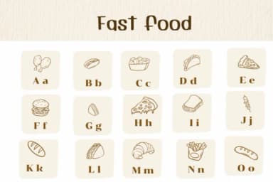Fast Food by Ketsarin — Dingbats Font — thumbnail 2