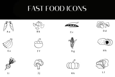 Fast Food Icons by Heartcraft Atelier — Dingbats Font — thumbnail 2