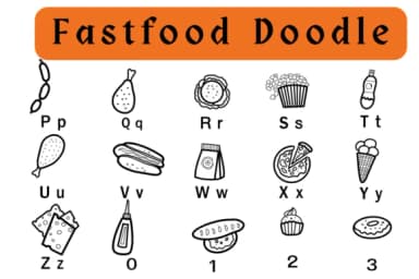 Fastfood by Nun Sukhwan — Dingbats Font — thumbnail 3