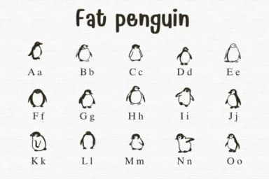 Fat Penguin by Sontaya — Dingbats Font — thumbnail 2