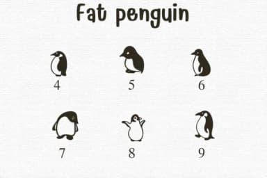 Fat Penguin by Sontaya — Dingbats Font — thumbnail 4