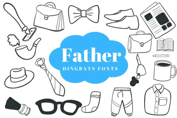 Father by Suphitchaya — Dingbats Font