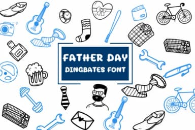 Father Day by Natchuta — Dingbats Font — thumbnail 1