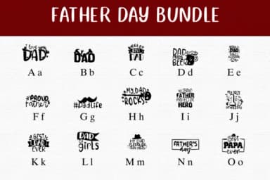 Father Day Bundle by Nongyao — Dingbats Font — thumbnail 2