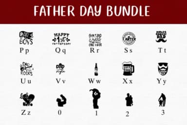 Father Day Bundle by Nongyao — Dingbats Font — thumbnail 3